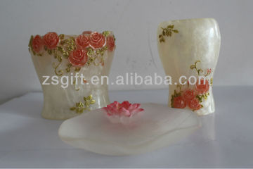 elegant factory supplied polyresin crafts bathroom products
