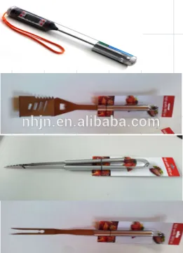 3 BBQ SETS WITH Thermometer