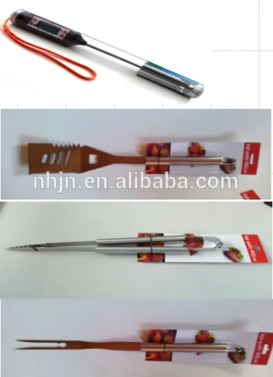 3 BBQ SETS WITH Thermometer