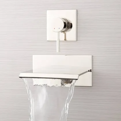 Wall Mounted Luxury Bathtub Faucet Waterfall Mixer