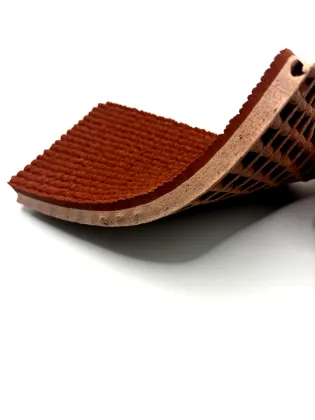 Anti-nailing prefabricated rubber track and field