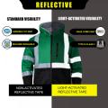 Γεια σας Vis Fleece Reflective Safety Safety για άνδρες