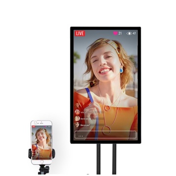 Equipamento de transmissão de transmissão ao vivo com tela LCD personalizada