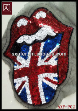 Hot sales fashion sequin patch for garments