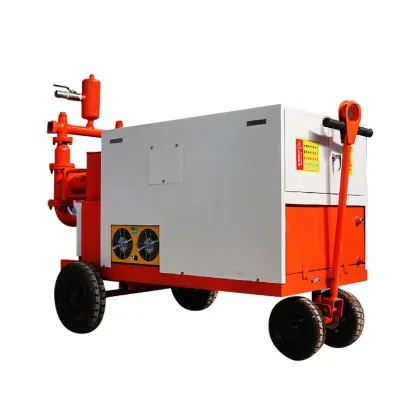 Mini Double Cylinder Hydraulic Cement Pump and Mixer for Concrete and Self-Leveling Applications
