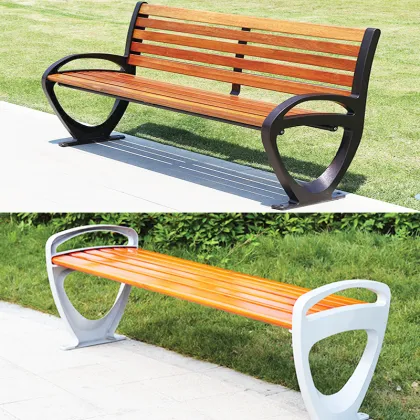 Modern Outdoor Timber Wood Slats Patio Benches and Leisure Chair Sets Price