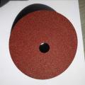 Aluminum oxide fiber disc polishing and finishing