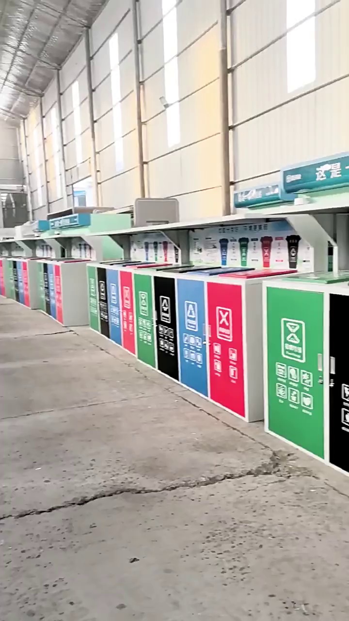 Customized Metal Trash Can for Outdoor Use with Dual Classification