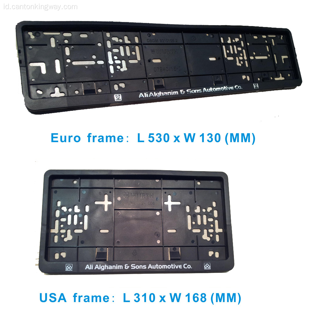 Frame plat plastik mobil plastik abs