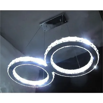 Two circles Crystal Pendant Lighting For Home,Hotel Decoration