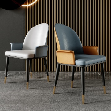 Modern PU Leather Upholstered Dining and Restaurant Chairs for Kitchen and Dining Room