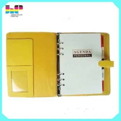 Professional leather notebook agenda printing service