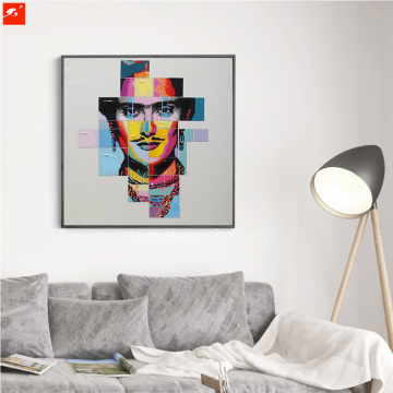 Pop Star Portrait Picture Abstract Oil Painting