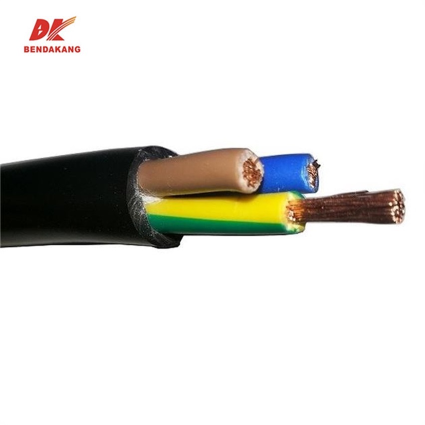 PVC terlindung RVV H05VV-F 3 kabel kuasa teras