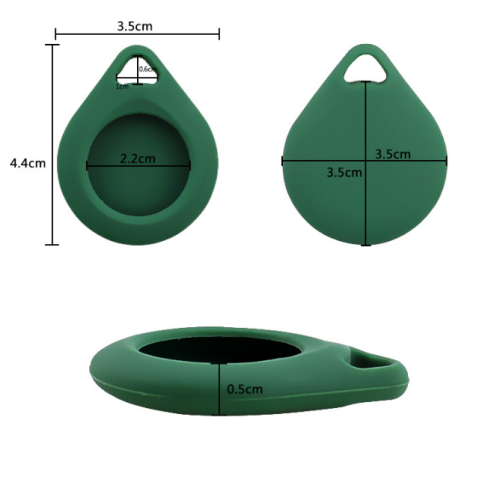 Tags à air silicone anti-perdu Titus Silicone Cas de silicone