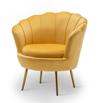 Silla de ocio tapizada en tela moderna