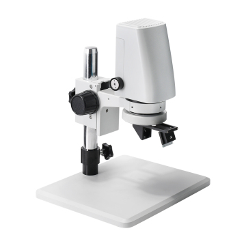 Continuous Zoom Industrial Microscope with 360-Degree Rotating Lens