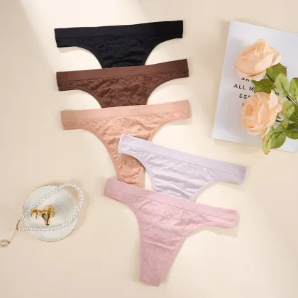 OEM ODM Wholesale Personalized Low Waist Zebra Leopard Thong Panties