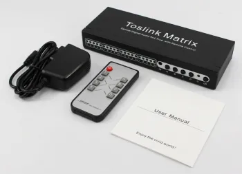 Toslink Digital Optical Selector Switch 4x4