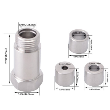 Extensión de sensor de oxígeno con espaciador de o2 ajustable M18x1.5