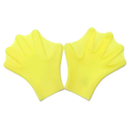 Waterproof Silicone Swim Training Gloves & Hand Paddles