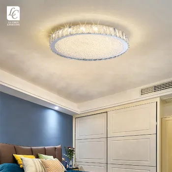 Professional Quality Stainless Steel Crystal LED Ceiling Light for Indoor Decoration
