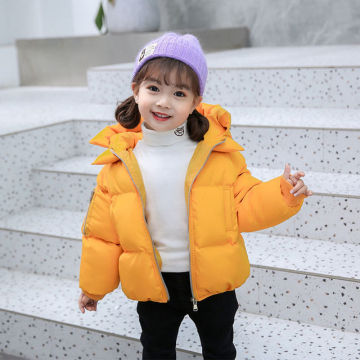 Giacca casual per bambini Girls Girls Giacca con cappuccio invernale