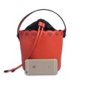 Latest Design Drawstring Bucket Bag Women Leather Bags