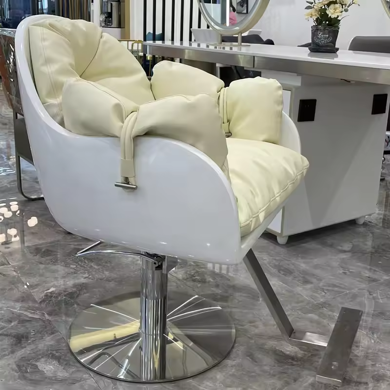 2024 Wholesale hair salon chair Barber chair can be placed upside down shaving lift rotary ironing and dyeing hair cutting chair