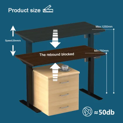 Automatic Motorized Desk Adjustable Laptop Uplift Electric Standing Desk for Office Home Furniture