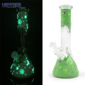 Glass Beaker Bong with Glow in the dark