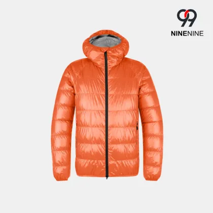 Compact 90% Duck Down Hooded Jacket for Men