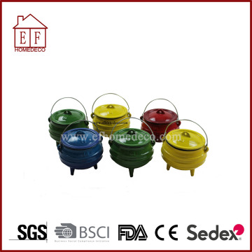 Mini 3Legs Cast Iron Enamel South Africa Pot/Potjie