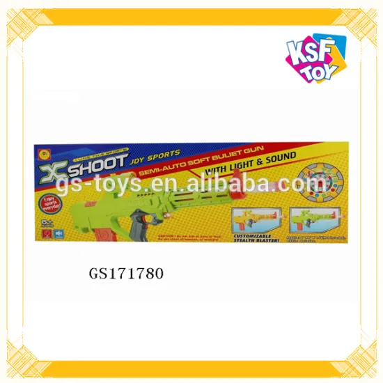 Electric Soft Bullet Gun Toy For Kids With Light&Sound