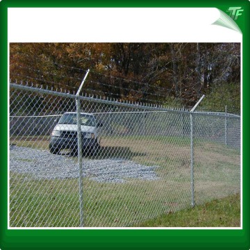 Galvanized chain link fence