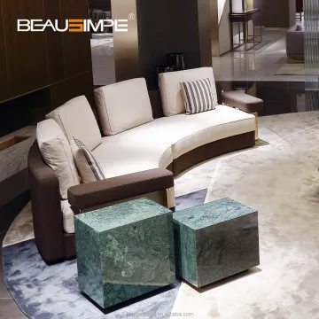 Light Luxury Genuine Leather Villa Sofa