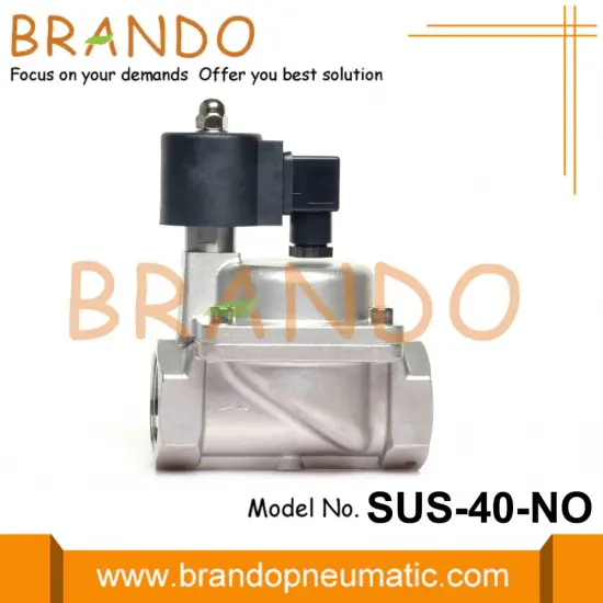 1.5'' Normally Open Stainless Steel Solenoid Valve 220V