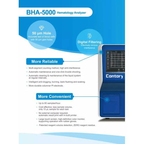 Analytical Instruments 5 Parte Hematology Analyzer