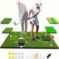 Green de entrenamiento premium con tapete para golpear golf 6 en 1