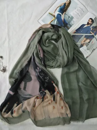 silk and cashmere shawl