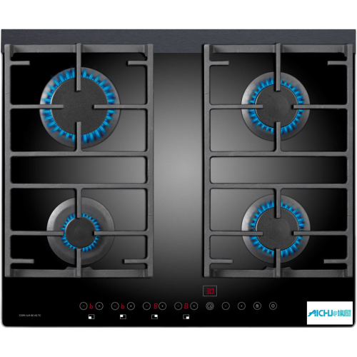 4 Gas do queimador no HOB de vidro em 60 cm