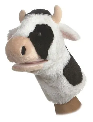 2014 new design plush cow puppet