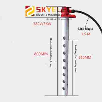 使用可能な電気浸漬ヒーター交換器