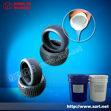 Platinum cured silicone rubber for tire mold