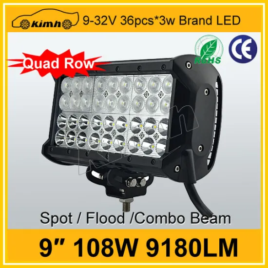 Waterproof 9inch 108W led lighted wet bar counter