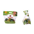 Plastic fruit bag with handle & zipper