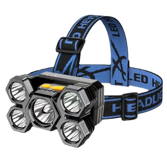 BTG Cheap 5 LED Rechargeable Headlamp
