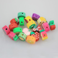 7-10MM juguetes resina forma de fruta cabujones de espalda plana arcilla polimérica decoración de uñas relleno de limo artesanía DIY
