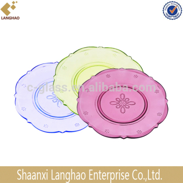Colorfull Round Chinese Knot Restaurant Dinner Plate