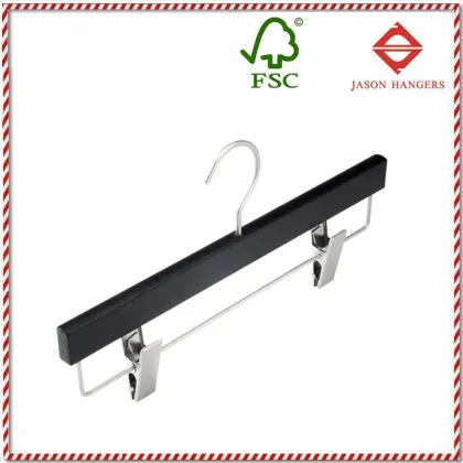 TS1021-B deluxe Custom wooden pants skirt slack hanger